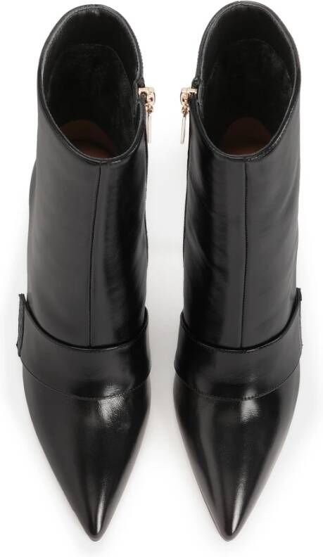 Kazar Zwarte minimalistische laarzen Black Dames