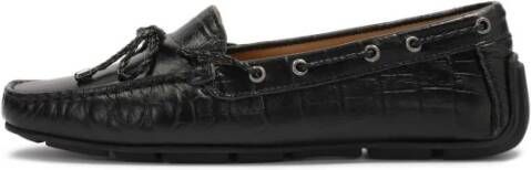 Kazar Zwarte mocassins met een band om de bovenkant Black Dames