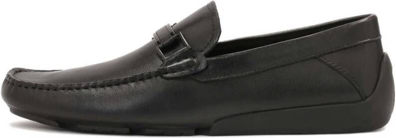 Kazar Zwarte mocassins van glad leer