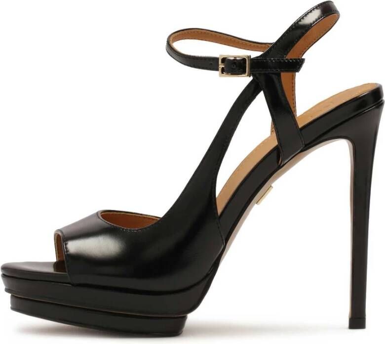 Kazar Zwarte platform- en stiletto-sandalen