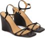 Kazar Zwarte platform sandalen met vierkante neus Black Dames - Thumbnail 3