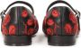 Kazar Zwarte platte pumps met bloemen Black Dames - Thumbnail 4