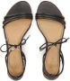 Kazar Zwarte platte sandalen met zilveren hak - Thumbnail 2