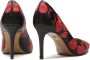 Kazar Zwarte pumps met bloemenborduurpatroon Multicolor Dames - Thumbnail 3