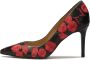 Kazar Zwarte pumps met bloemenborduurpatroon Multicolor Dames - Thumbnail 5