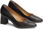 Kazar Zwarte pumps met een brede shearling hak Black Dames - Thumbnail 2