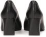 Kazar Zwarte pumps met een brede shearling hak Black Dames - Thumbnail 3