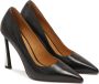 Kazar Zwarte pumps met hoge hakken en metalen inzetstukken Black Dames - Thumbnail 3