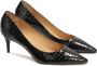 Kazar Zwarte reliëflederen pumps Black Dames - Thumbnail 2