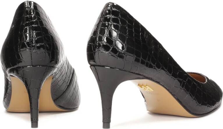Kazar Zwarte reliëflederen pumps Black Dames