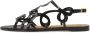 Kazar Zwarte sandalen Emily met platte zool - Thumbnail 2