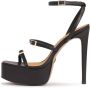 Kazar Zwarte sandalen met hak en plateauzool - Thumbnail 2