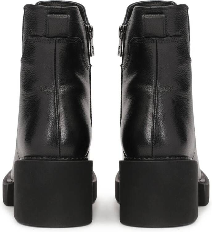 Kazar Zwarte sleehak en plateau laarzen Black Dames