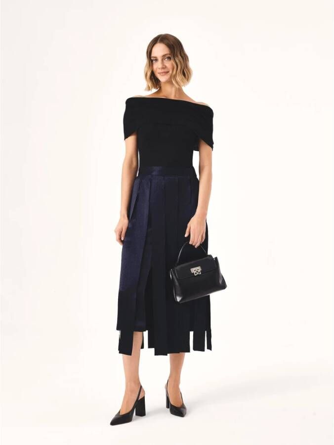 Kazar Zwarte slingback pumps met een brede hak Black Dames