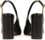 Kazar Zwarte slingback pumps met een brede hak Black Dames - Thumbnail 5