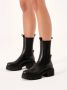 Kazar Zwarte slip-on Chelsea-laarzen op klavertjeszool Black Dames - Thumbnail 5