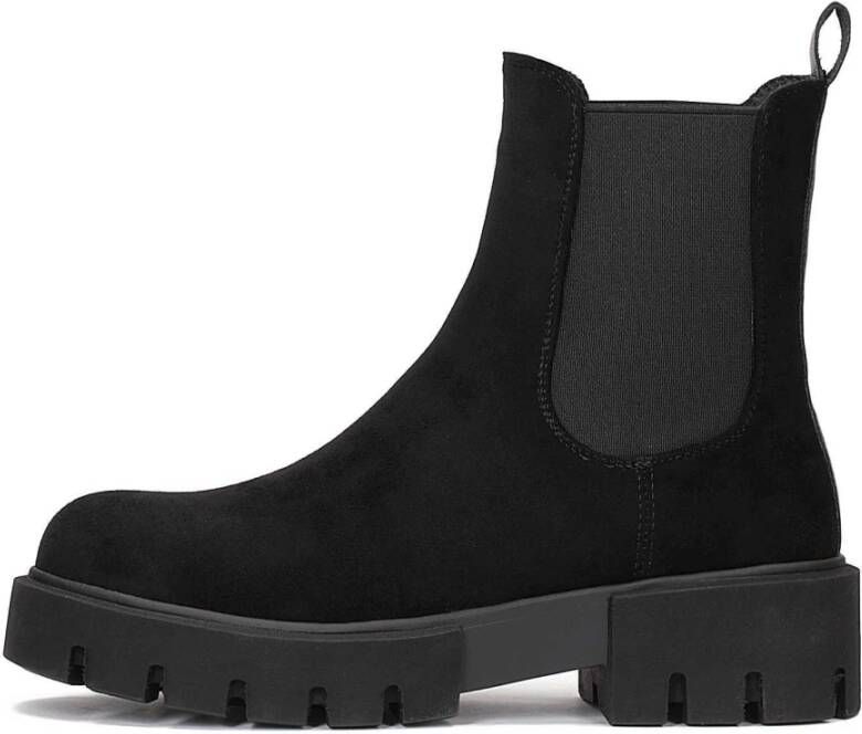 Kazar Zwarte Stoffen Chelsea Boots