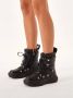 Kazar Zwarte stoffen en graanleren sneeuwlaarzen Black Dames - Thumbnail 3