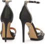 Kazar Zwarte stoffen sandalen versierd met kristallen Black Dames - Thumbnail 7