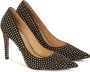 Kazar Zwarte suède pumps met gouden studs Black Dames - Thumbnail 3