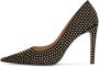 Kazar Zwarte suède pumps met gouden studs Black Dames - Thumbnail 6