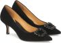 Kazar Zwarte Suède Pumps met Puntige Neus Black Dames - Thumbnail 2