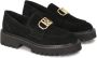 Kazar Zwarte suède schoenen met een groot monogram Black Dames - Thumbnail 3