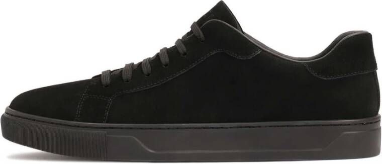Kazar Zwarte suède vetersneakers