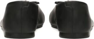 Kazar Zwarte veelzijdige leren ballerina's Black Dames