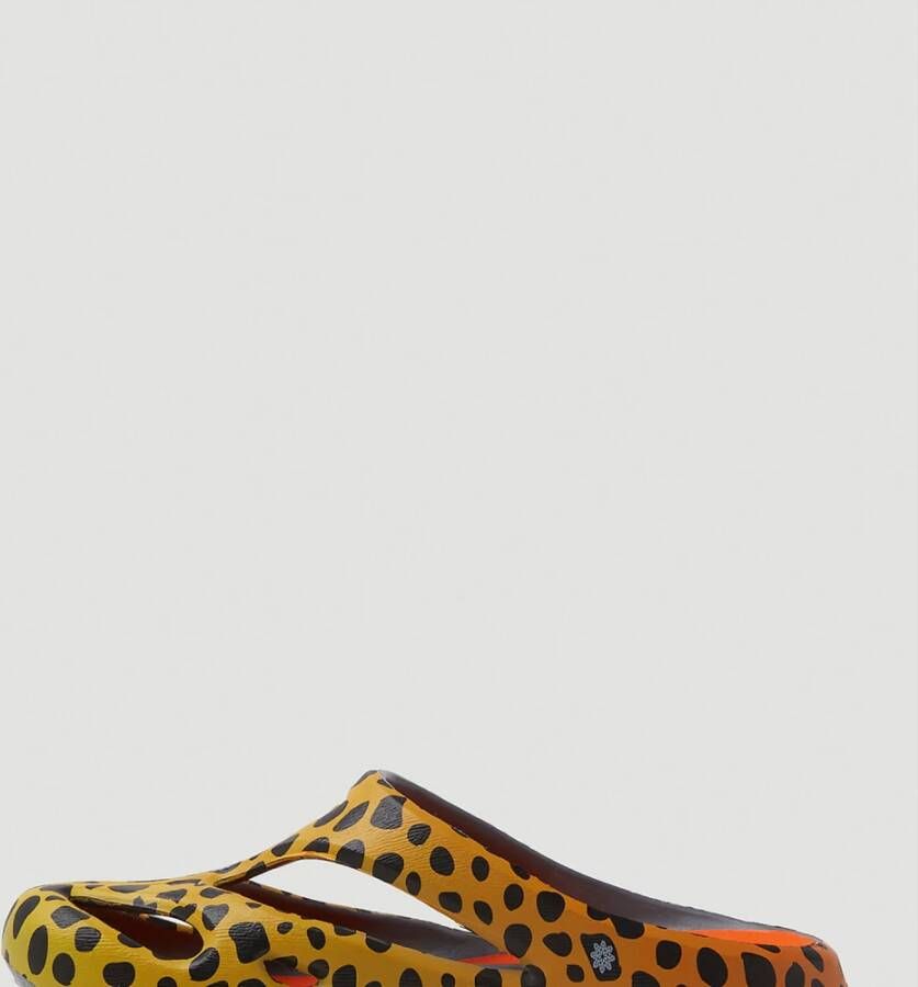 Keen Leopard Slides met Uitgesneden Details Multicolor Dames