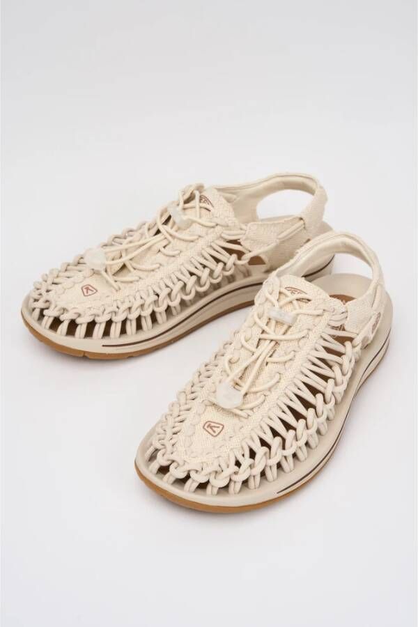 Keen Unieke Sandaal met Bungee Veters Beige Heren