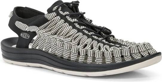Keen Geweven Koordsandalen Grijs Zwart Gray Heren
