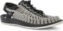Keen Geweven Koordsandalen Grijs Zwart Gray Heren - Thumbnail 4