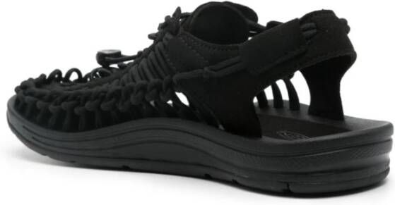 Keen Zwarte Sneakers met Knoopdetail Black Dames