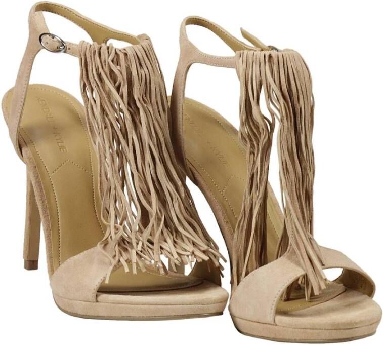 Kendall + Kylie Blush Roze Franje Hak Sandalen