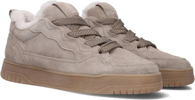 Kennel & Schmenger Beige Suède Lage Sneakers