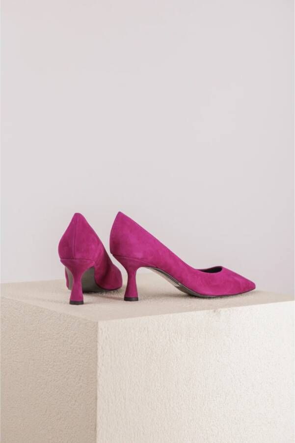 Kennel & Schmenger Fuchsia Suède Puntige Neus Pump Pink Dames