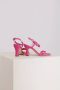 Kennel & Schmenger Leren Vierkante Neus Hoge Hak Sandalen Roze Dames - Thumbnail 3