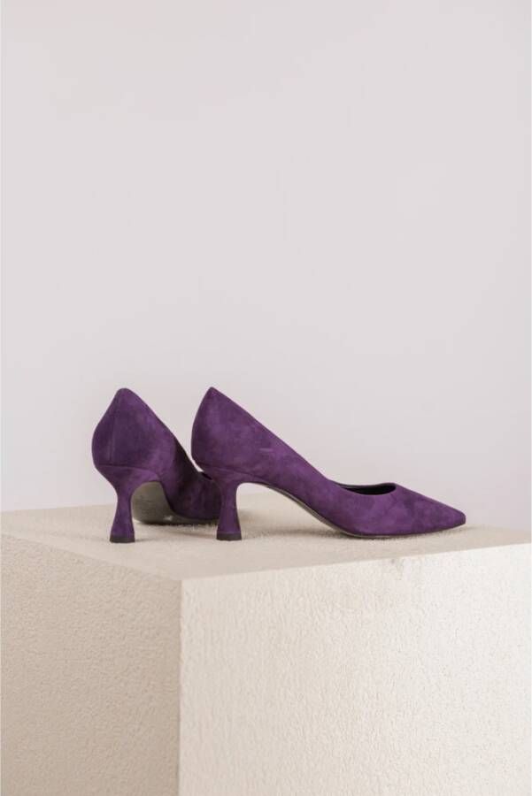 Kennel & Schmenger Paarse Suède Puntige Pump Purple Dames