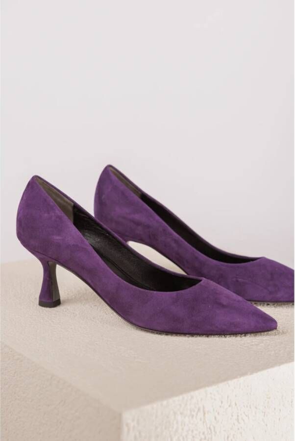 Kennel & Schmenger Paarse Suède Puntige Pump Purple Dames