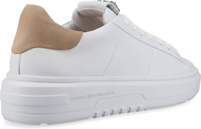 Kennel & Schmenger Stijlvolle Budapester Sneakers voor Dames White Dames