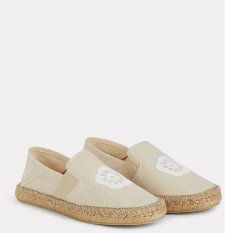 Kenzo Beige logo espadrilles