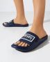 Kenzo Rubberen slides met logo Blue Heren - Thumbnail 2