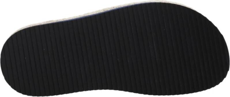Kenzo Blauwe Stoffen Slippers Sandalen