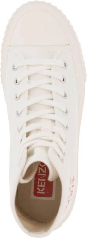 Kenzo Witte Foxy High-Top Sneakers White Heren