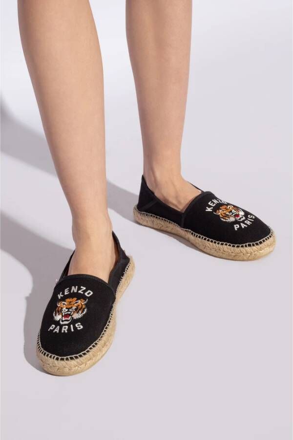 Kenzo Espadrilles met logo Black Dames