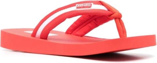 Kenzo Rode zomersandalen met 2 5 cm hak Rood Heren