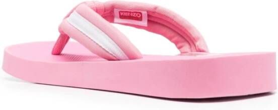 Kenzo Roze zomersandalen met bronzen details Roze Dames