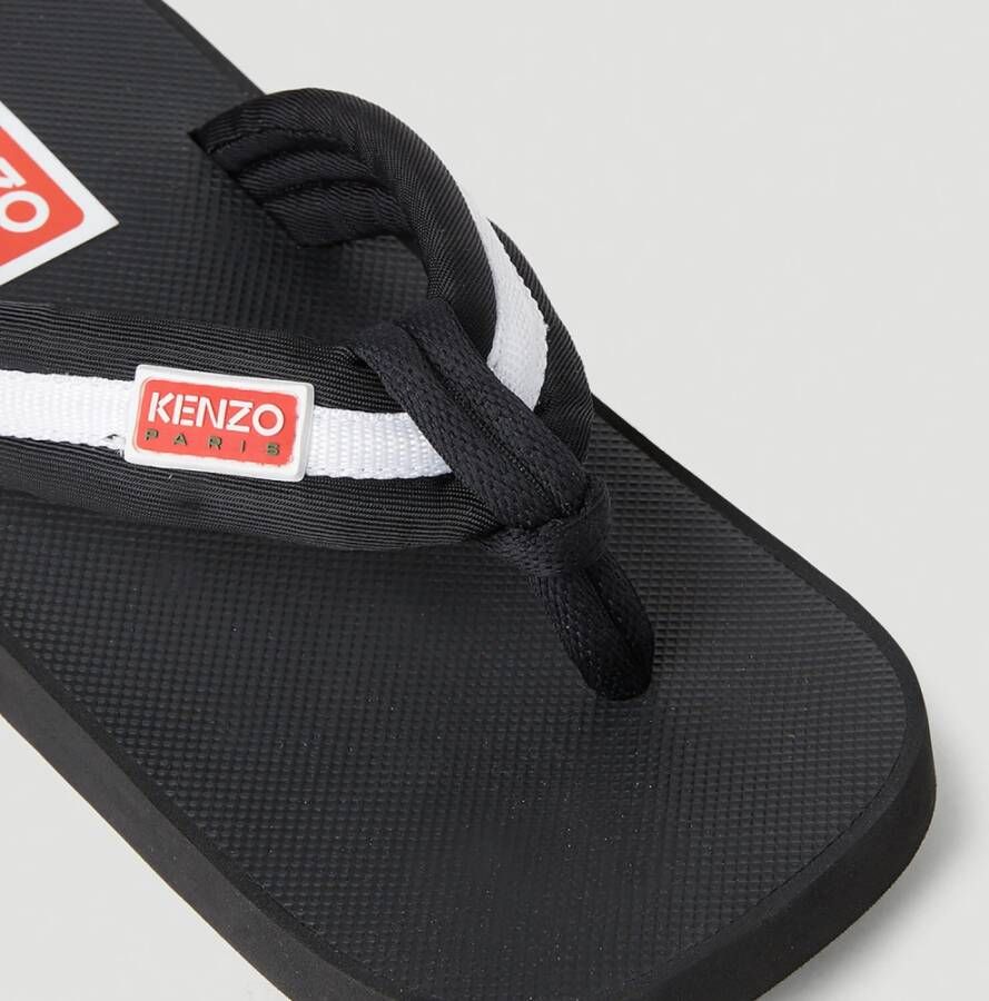 Kenzo Legacy Patch Flip Flops Zwart Dames