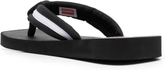 Kenzo Zwarte Stijlvolle Sandalen Zwart Heren